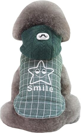 Теплий зимовий одяг для собак: куртка-худі для маленьких та середніх собак і котів (XL, зелений)