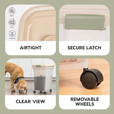 Контейнер для корму для тварин IRIS USA, герметичний, 67 л