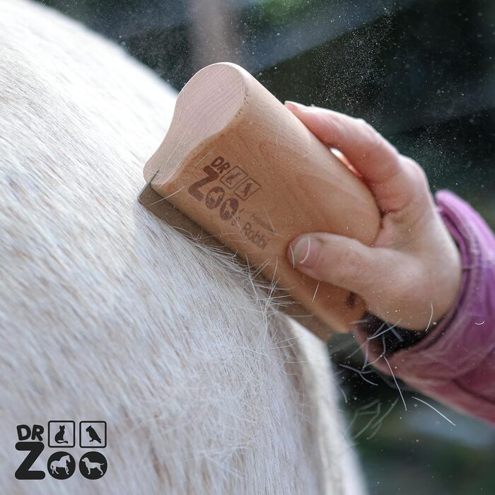 Дзеркало для коней Robbi – ефективний гребінь для зміни хутра – ідеально підходить для короткошерстих, підшерстка та догляду за конями – ергономічна щітка з нержавіючої сталі для легкого гребінню