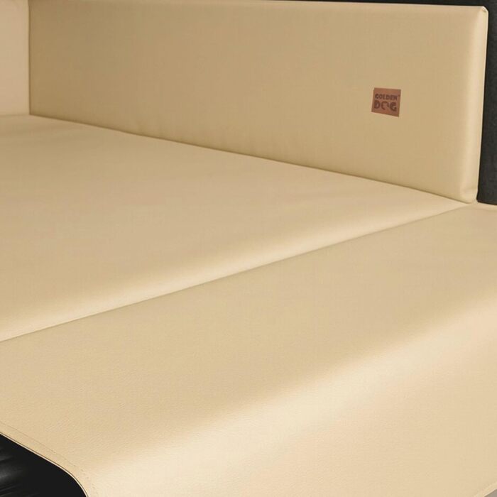 Килимок для собак у багажник Golden Dog, захист для автосидіння, автоковдра з кожзаму (110 x 90 см, кремовий)