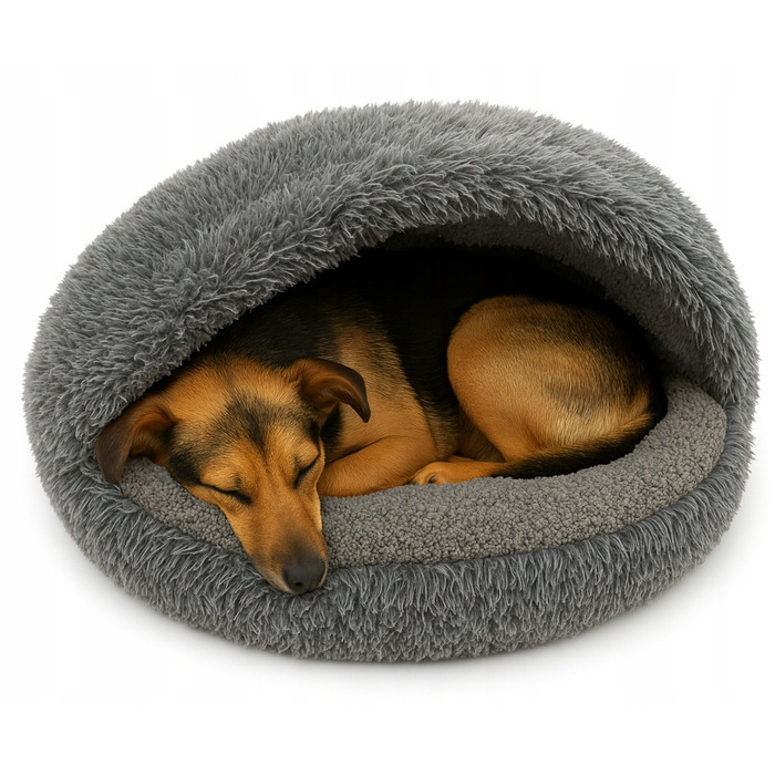 Будка для собак Odol-Plus, сіра, 80 x 80 см