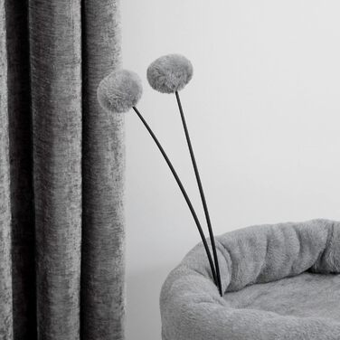 Драбина для котів PawHut 73,5 см з будиночком та іграшкою, сітка з сизалю, котячий комплекс сірий+кремовий