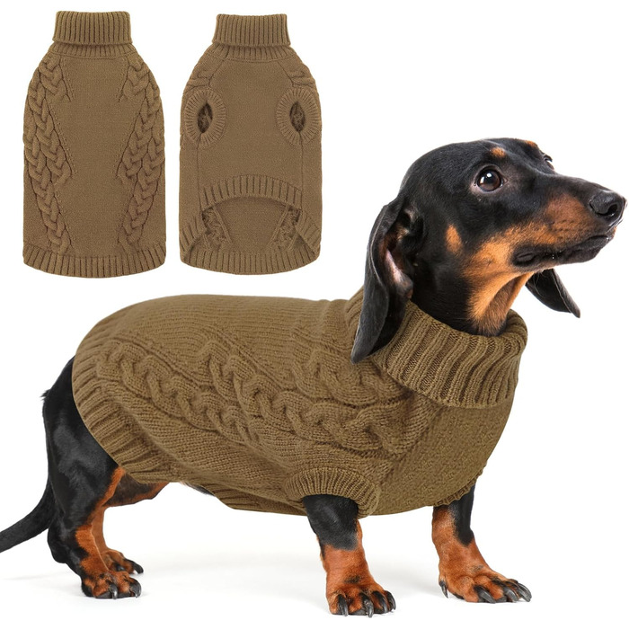 Нашийник для собак AOFITEE, XS, Колір: Коричневий