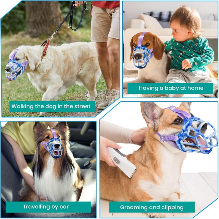 Майтка для собак: зручна, дихаюча, для дресирування та грумінгу (Blue, SIZE 6)