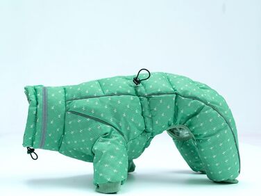 Зимовий теплий накид для собак з отвором для повірця, вітрозахисний, для маленьких, середніх та великих собак (C804, жовтий, L)