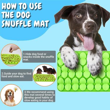 Силіконова килимок-нянька для собак, 18x37 см, килимок з присосками, повільний дозатор корму, килимок для годування собак, іграшка для собак, іграшка від нудьги (зелений)