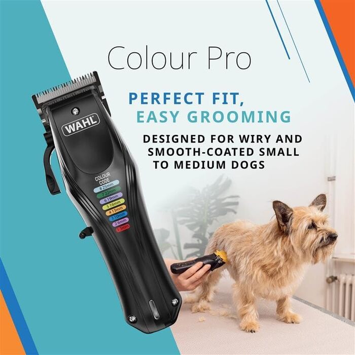 Машинка для стрижки тварин WAHL Animal Color Pro: акумуляторна, професійна, для собак, чорна