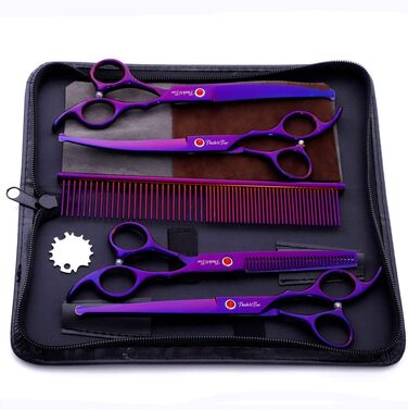 Набір для грумінгу тварин: професійні ножиці для собак та котів (з нержавіючої сталі)