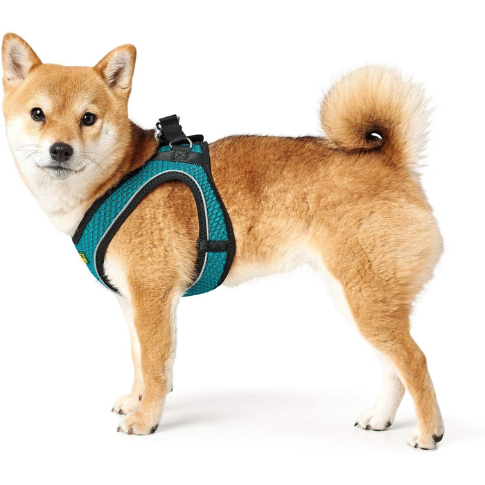 Нашийник для собак HUNTER HILO COMFORT, турквіс, S-M. Легкий, з сітчастого матеріалу, з відбиваючими елементами, для собак маленької та середньої породи.