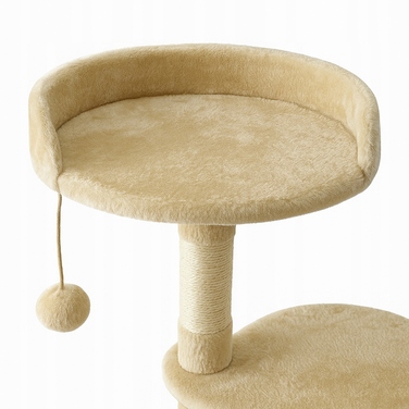 Високий когтеточка-комплекс з лежаком та стовпчиком для кігтів, вежа Wideshop 101 — 160 см