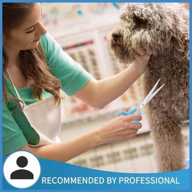 Професійний набір для грумінгу собак: ножиці, ножиці для вирівнювання, гребінець для догляду за шерстю