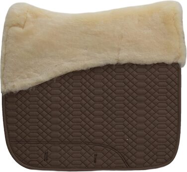 Підіймя для верхової їзди Engel Reitsport Schabracke: сірий, з овечкою в районі сідла, для конкурного верхового лицемірювання, напівлінований, з декоративним кільцем спереду