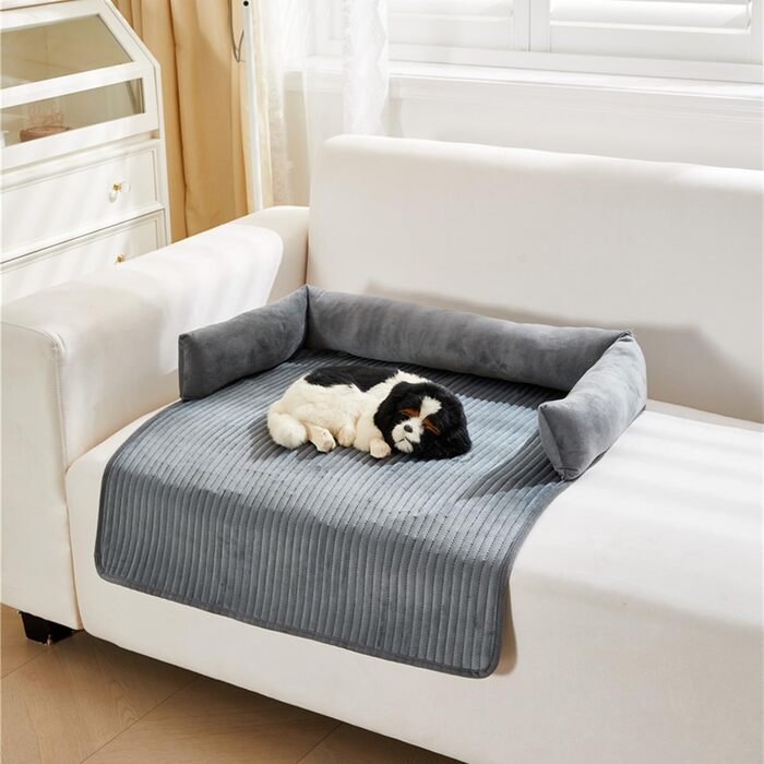 М'яке ліжко для собак Bangminda: килимок, ковдра, захист дивана. Чудово підходить для собак, 75 x 75 см, сірий колір.