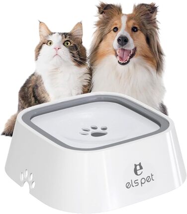 Миска для собак з нержавіючої сталі, 1л, з плаваючою платформою, для подорожей, внутрішнє та зовнішнє використання, сіра