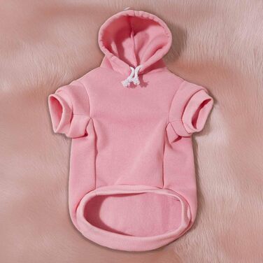 Теплий флісовий худі Monkimau для собак: XS-XXXL, 10 кольорів (рожевий)