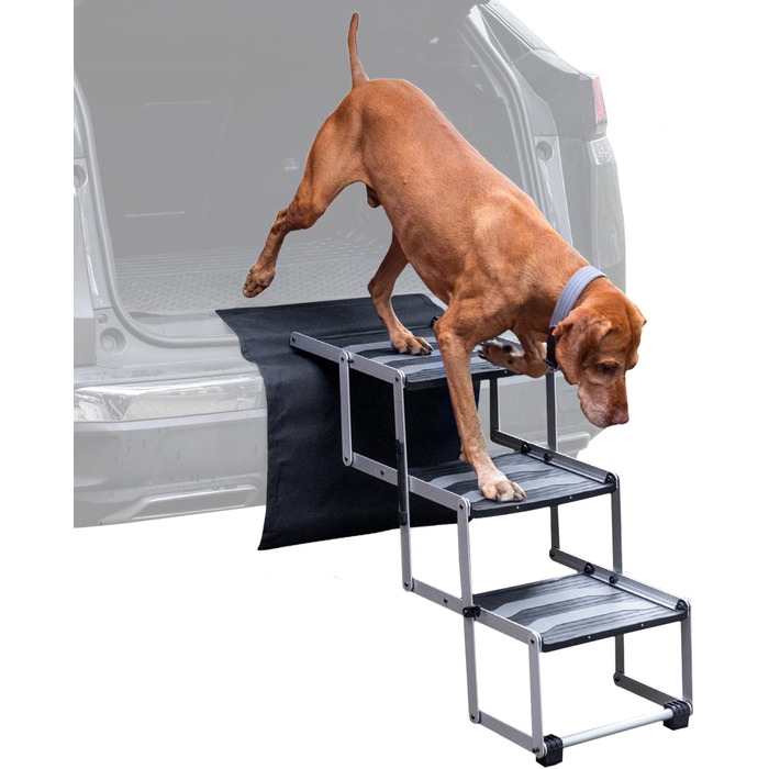 Сходинка для собак VOSS.PET, 3 ступені, алюміній, захисна підстилка