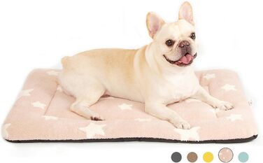 Mora Pets Лежак-мат для собак середнього розміру, м'який килимок у клітку, з милим зірковим принтом, для котів, цуценят, машинне прання, подушка для сну