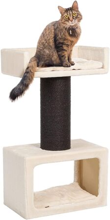 Когтеточка для котів CanadianCat Cavell, 60x36x106 см, бежева