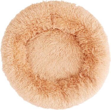 Заспокійливе ліжко для собак, подушка-пончик, кругла, дуже м'яка, пральна, для собак та котів