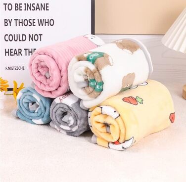 М'яка тепла ковдра для собак та котів з флісу, блакитна, розмір L