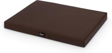 Килимок для собак Tina Grosse: великий, середній та маленький - м'яке ліжко для собак з еко-шкіри. Легко миється, водонепроникний, м'який, довговічний, стійкий до зношування та розривів (XL, 100x80x8 см, Коричневий)