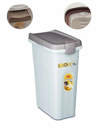 Контейнер для корму Zolux пластиковий, 25 л, з відкидною кришкою