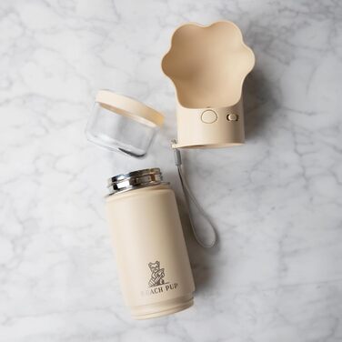 Портативна пляшка для води та корму для собак Beach Pup, 284 мл, нержавіюча сталь