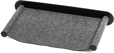 Підвісна лежанка для кота з фетру, канадського виробництва | 65 x 35 x 10 см, антрацит | Лежанка-стіна для котів