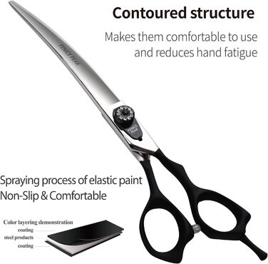 Професійна вигнута фендель для собак Fenice Peak 7