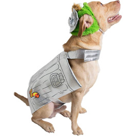Костюм для собак Pet Krewe Oscar The Grouch, X-Large, для маленьких, середніх, великих та екстра-великих собак, ідеально для Хелловіну, Різдва, вечірок, фотосесій, подарунок для любителів собак, срібний