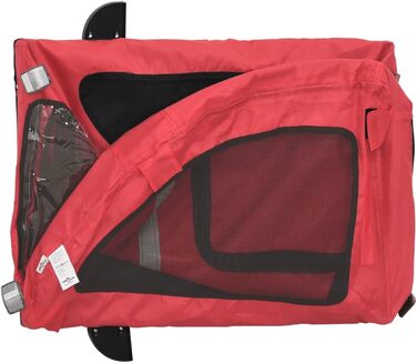 Причіп для собак Gecheer - велосипедний причіп для собак до 45 кг, червоний, 68x137x72 см