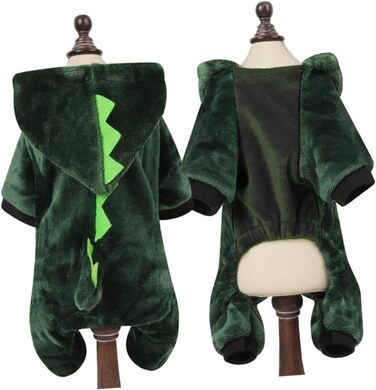 Костюм для собак - динозавр (зелений, xl) FRCOLOR - 3 шт. для свят, фотосесій та повсякденного носіння