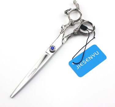 Ножиці для стрижки волосся JIESENYU 7 дюймів з нержавіючої сталі 440C, професійні, для перукарів та грумінгу домашніх тварин