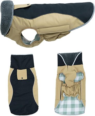 Теплий зимовий пуховик для собак - утеплена спинка, для малих та середніх порід, як ізоляція від холоду (B, One Size)