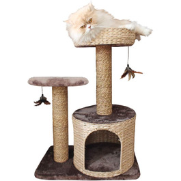 Когтеточка для котів Croci Natural Larix, 60x38x80,5 см, дерев'яна