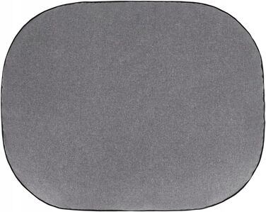 Матрац для собак овальної форми, Økoleinen - для маленьких, середніх та великих собак. Міцний, водонепроникний, з м'якою піною, для тварин, Outdoor & прання - 87x68x15cm (XXL - 130x100x15cm, Темно-сірий)