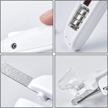 Триммер для обрізання кігтів собак та котів з LED-підсвічуванням | Бездротовий, для дому, подорожей, професійний