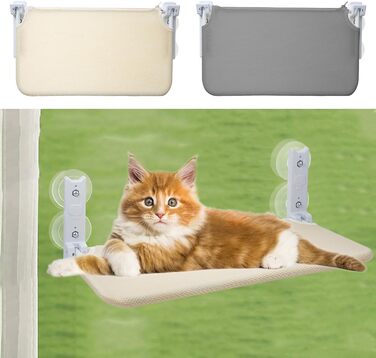 Кішка ліжко-гамак на вікно, 52x30 см, знімний килимок, до 25 кг