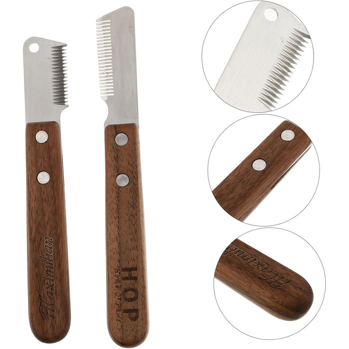 Видалення шерсті для собак: щітка-трімер з 2 металевими щітками для видалення підшерстка та відмерлого волосся