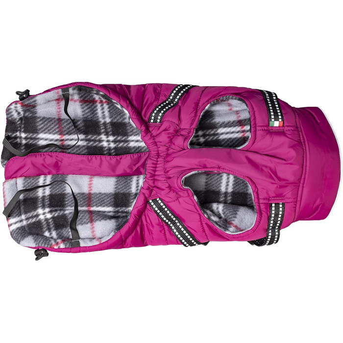 Зимова куртка CHIARA MAX, розмір M, туркіс (фіолетовий), з флісовою підкладкою, регульована довжина, для собак