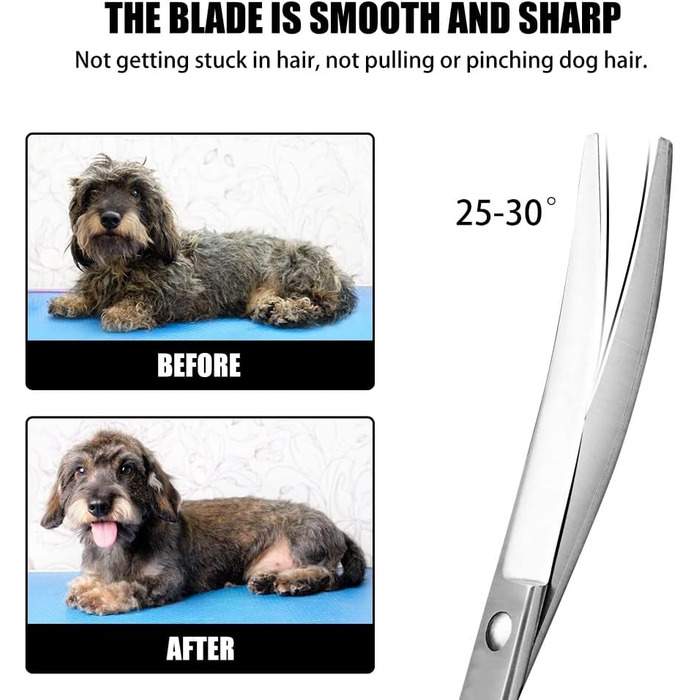 Ножиці для грумінгу собак та котів DONGKER, 7 дюймів, нержавіюча сталь