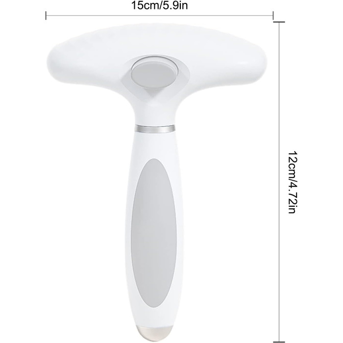 Бурштук для котів Lambo, щітка для вичісування шерсті котів та собак, висмикувальна щітка, легке очищення | Практична та неслизька щітка для догляду за шерстю котів та собак, біла