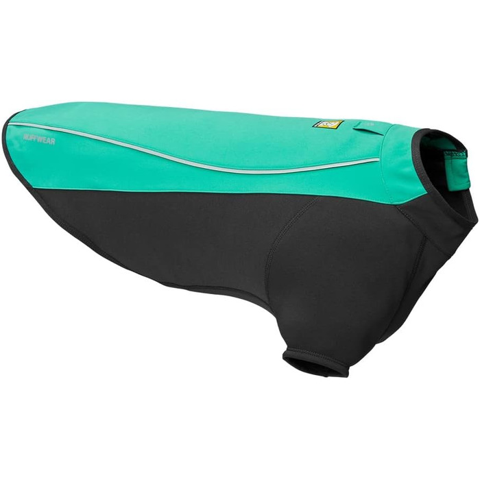RUFFWEAR Cloud Chaser Jacket - тепла та водонепроникна куртка для собак з рукавами (Aurora Teal, M)