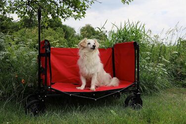 Фросал Візок для собак Бруно, чорний, складний | Транспортний візок для тварин