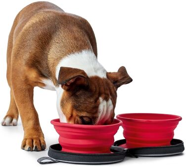 Силіконовий набір для годування Hunter з кишенею, 750 мл, червоний, універсальний розмір