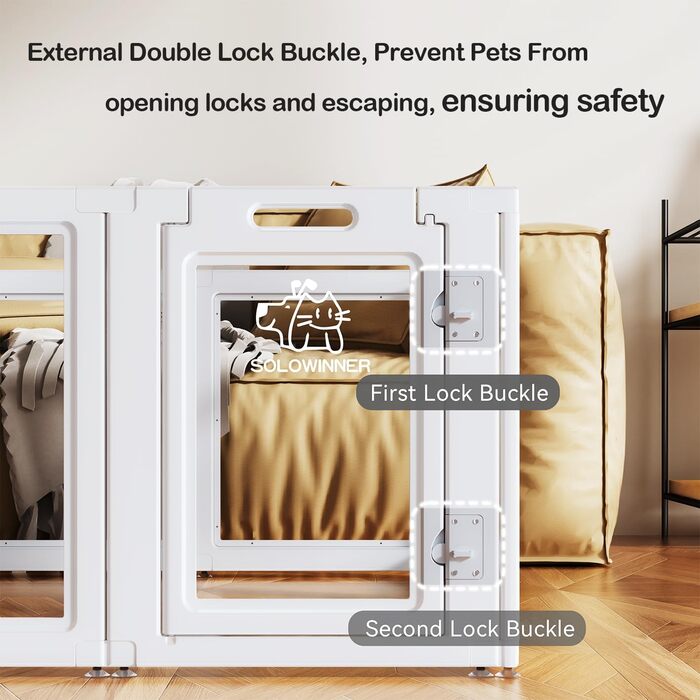 Прозорий акриловий вольєр для собак на 12 секцій, для дому, для цуценят, кроликів, котів, свиней, пластик, 76,2 см, висота 76,2 см