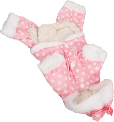 Теплий худі для собак на зиму, утеплений, для маленьких, середніх та великих собак, рожевий