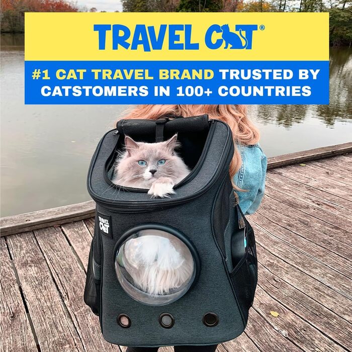 Рюкзак-переноска для котів Fat Cat, комфортний транспортувальний рюкзак для кішок