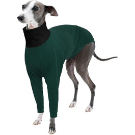 Теплий плед для Whippet, Greyhound: флісовий халат, одяг для собак, піжама (Оливковий, S)