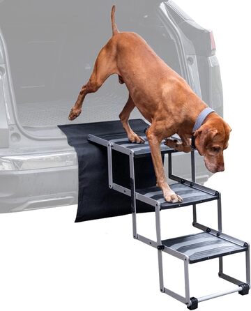 Сходинка для собак VOSS.PET, 3 ступені, алюміній, захисна підстилка